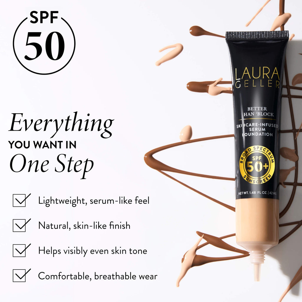 Better Than 'Block Skincare-Infused Serum Foundation with Broad Spectrum SPF 50+